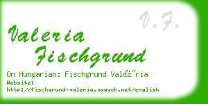 valeria fischgrund business card